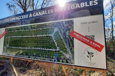La Municipalidad de Escobar clausuró un loteo clandestino y formuló la denuncia penal