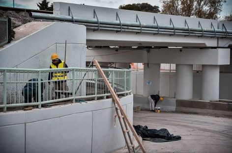La obra del paso bajo nivel Pablo Podestá, a punto de finalizarse