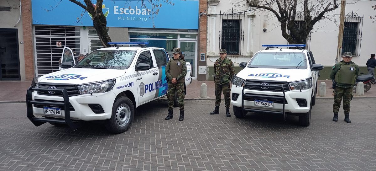 La Municipalidad de Escobar incorporó móviles para reforzar a la Policía Rural