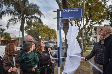 Se realizó el acto de imposición de nombre a la calle Dr. Roberto Ángel Gaytan