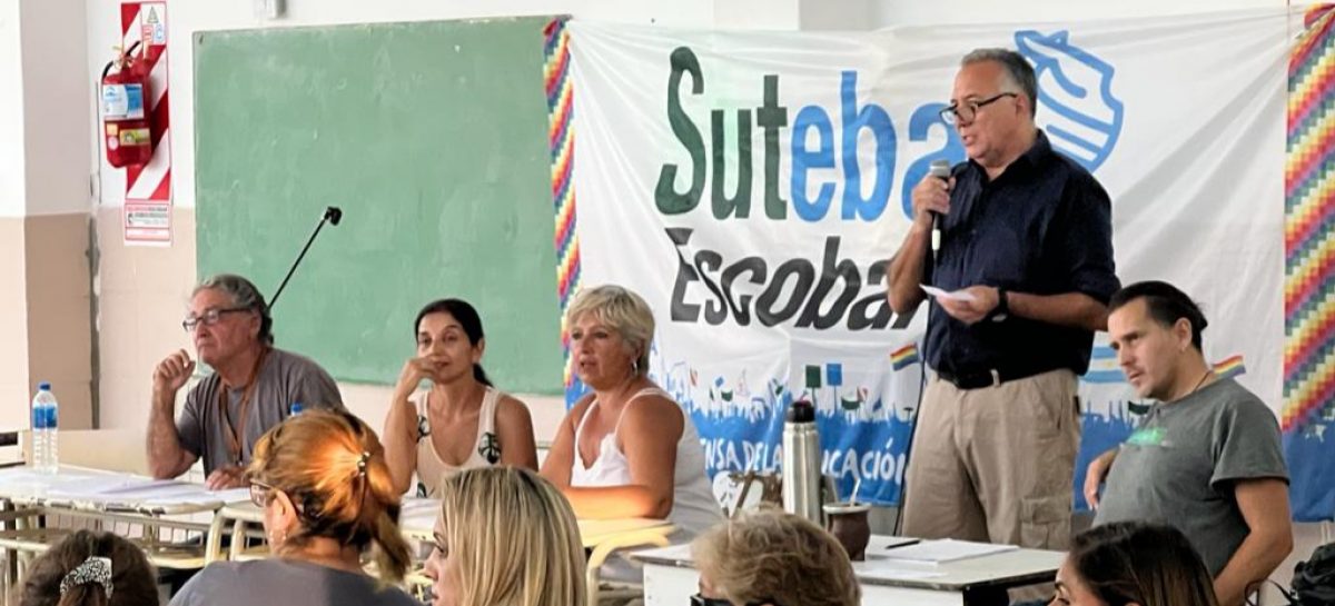 Suteba Escobar votó por amplia mayoría la aceptación de la oferta de aumento salarial del gobierno