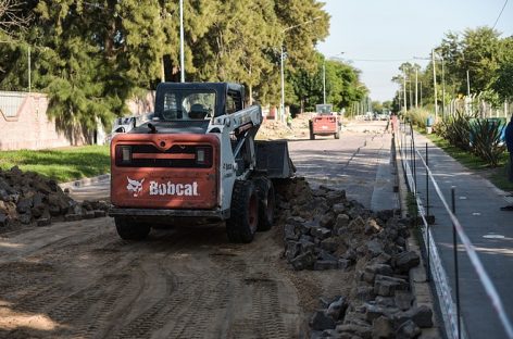 Belén de Escobar: comenzó la repavimentación y puesta en valor de la calle Sarmiento