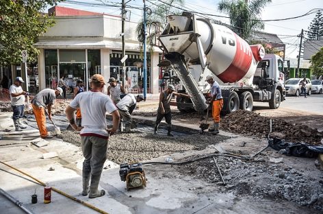 Belén de Escobar: continúan las obras de repavimentación en el centro de la localidad