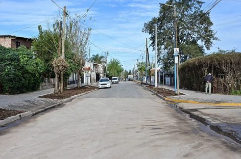 Maquinista Savio: se inauguró la puesta en valor de la calle El Jilguero