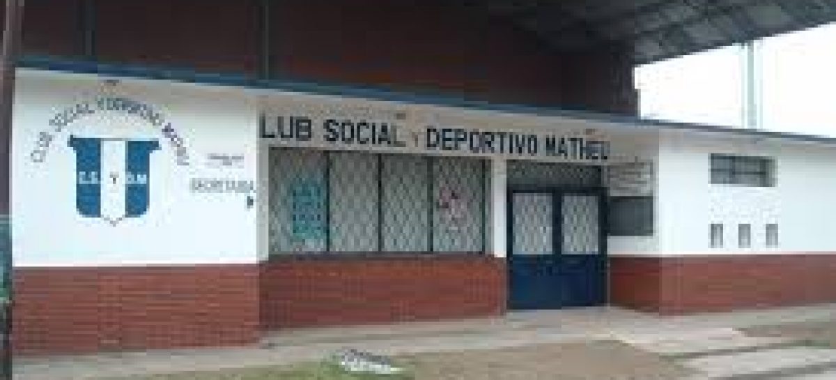 El Club Social y Deportivo Matheu llevará a cabo una nueva Asamblea el 11 de agosto
