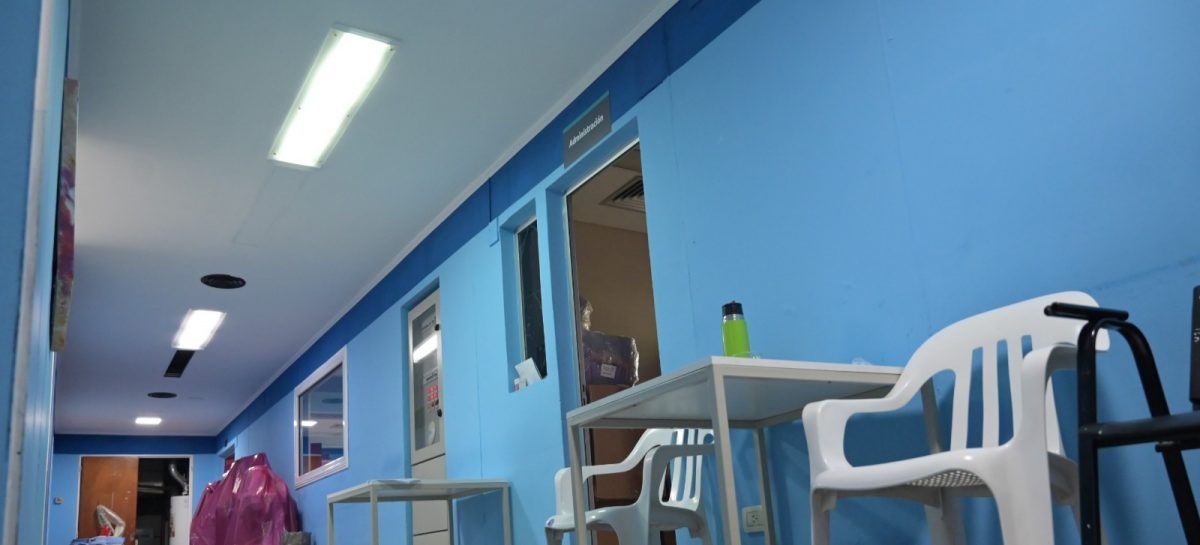 Por una gestión del municipio, se renovó la iluminación del Hospital Erill