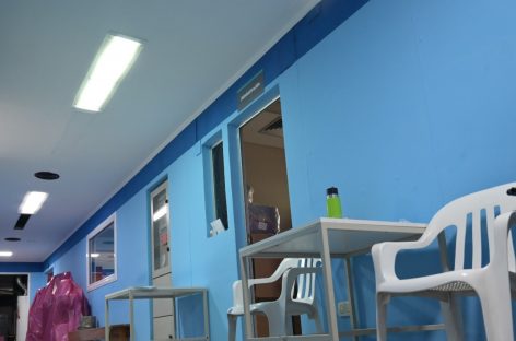 Por una gestión del municipio, se renovó la iluminación del Hospital Erill
