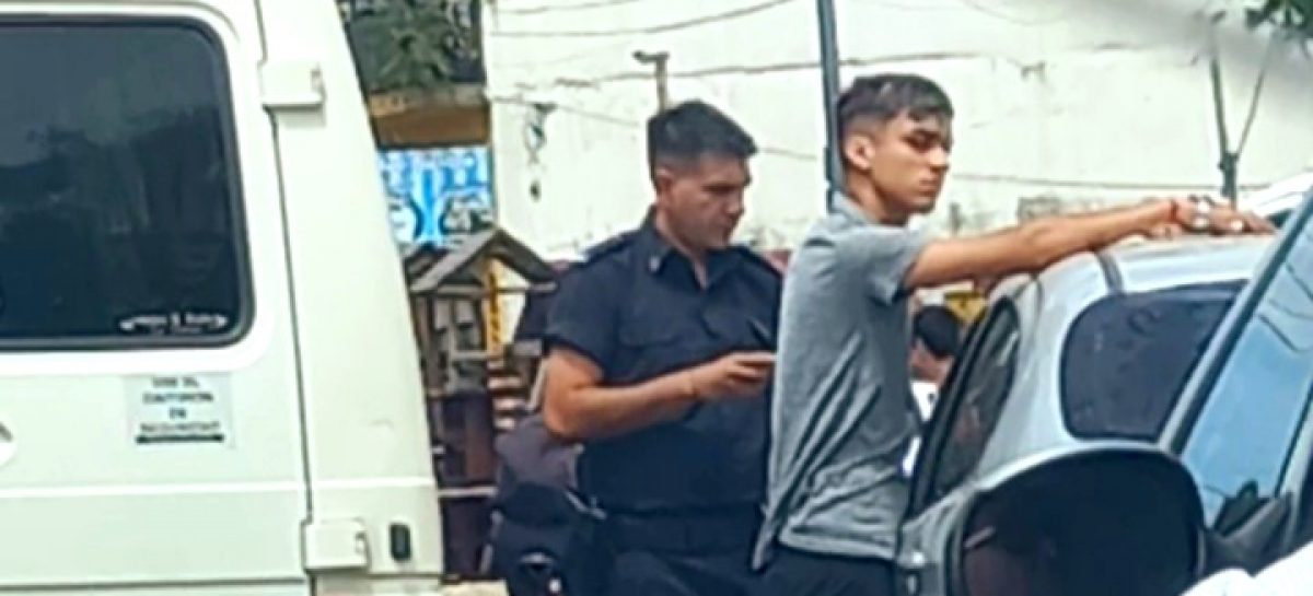 Tensión en ruta 25 (video): el momento exacto en que detienen a dos delincuentes