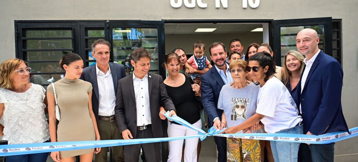 Kicillof asistió a la inauguración del Centro Cívico de Matheu y recorrió otras obras en el distrito