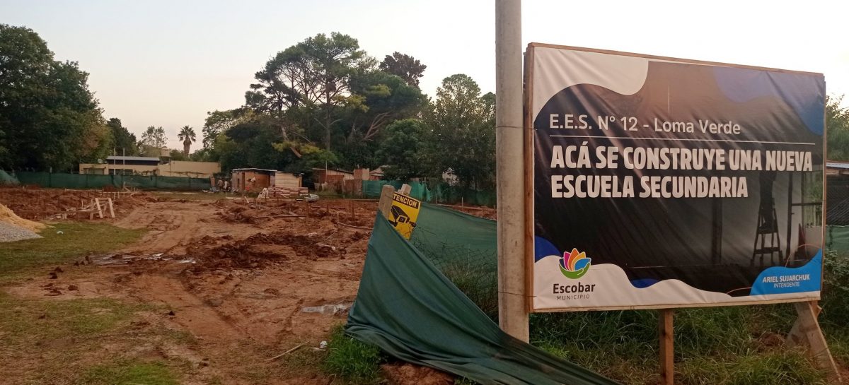 Loma Verde: está en marcha la construcción de la escuela secundaria nro. 12 que otorgará vacantes a más de 500 alumnos