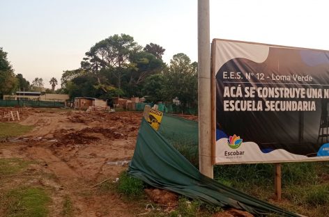Loma Verde: está en marcha la construcción de la escuela secundaria nro. 12 que otorgará vacantes a más de 500 alumnos