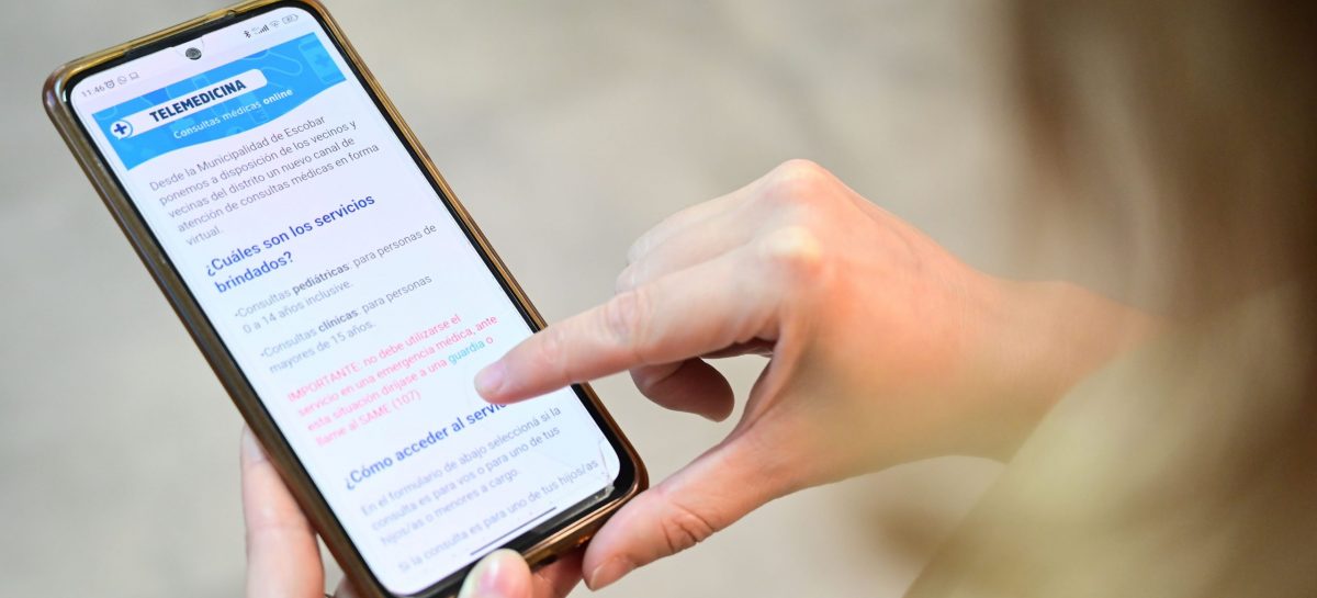 Telemedicina, el servicio gratuito que permite descomprimir las guardias en el partido de Escobar
