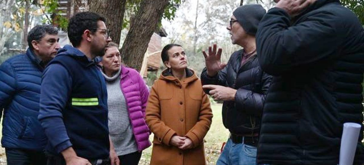 Verónica Sabena supervisó distintas obras del distrito y participó en el aniversario de la escuela “Ciudad de Garín”.