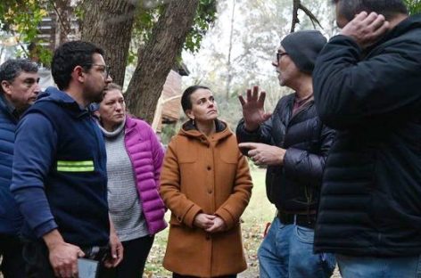 Verónica Sabena supervisó distintas obras del distrito y participó en el aniversario de la escuela “Ciudad de Garín”.