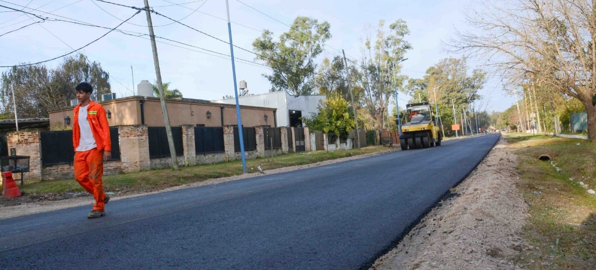 Finalizó la pavimentación de la calle Independencia en Ingeniero Maschwitz