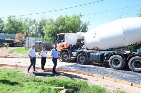 Belén de Escobar: avanza la construcción del noveno reservorio y la pavimentación de calles en barrios populares
