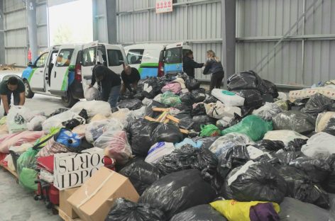 La campaña Todos por Bahía Blanca ya juntó dos toneladas de donaciones en los polideportivos de Escobar
