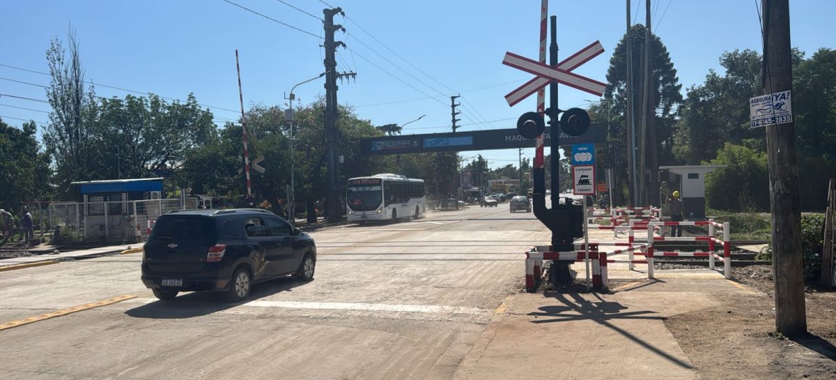 Ya está habilitado el paso a nivel de la Ruta 26 en Maquinista Savio