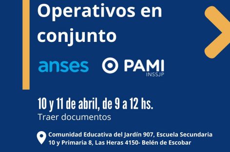 Operativo de ANSES y PAMI en Escobar