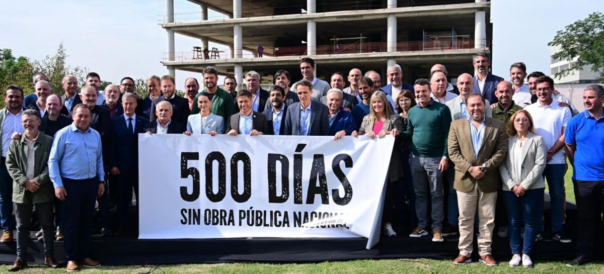 Escobar se sumó al reclamo por los 500 días sin obra pública del gobierno nacional