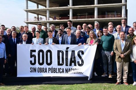 Escobar se sumó al reclamo por los 500 días sin obra pública del gobierno nacional
